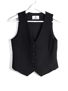 Aritzia Babaton Deniro black fitted vest